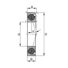 Шпиндельные подшипники HCB7004-C-T-P4S