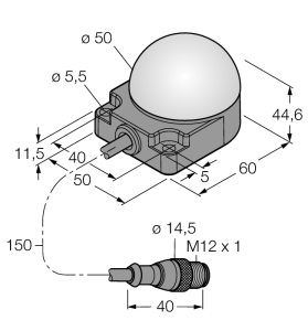 Светодиодный индикатормаяк - K50FLGRXPQP - 3083418 Turck