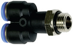Riegler 109584 Вставной Y-образный фитинг, серия Blue, вращающийся, M5 вн. 133.005-6